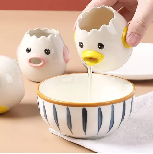 Miniatura 8 de Separador de yema de clara de huevo, separador de huevos, separador de yema, filtro de huevo, separador de huevos, herramienta de cocina creativa