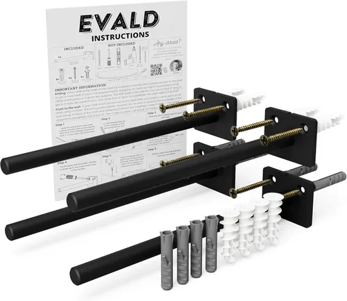 Miniatura 29 de EVALD Soporte de Estante Flotante Resistente Soporte de Repisa Flotante de 4 Pulgadas, Soportes de Estante Ocultos y Anclajes Accesorios