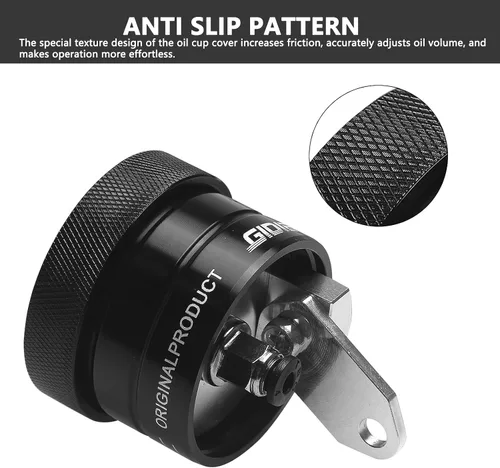 Miniatura 5 de Lubricador de Cadena Universal para Motocicleta, Engrasador Automático con Control Manual, Parte de Aceite para Moto (Negro)