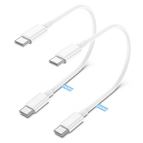 Miniatura 17 de Paquete de 2 cables de carga USB C a USB C de 3 pies y 60 W, cable de carga rápida tipo C a tipo C, para iPhone 16 E/17/Air/15/Pro/Plus/Pro Max