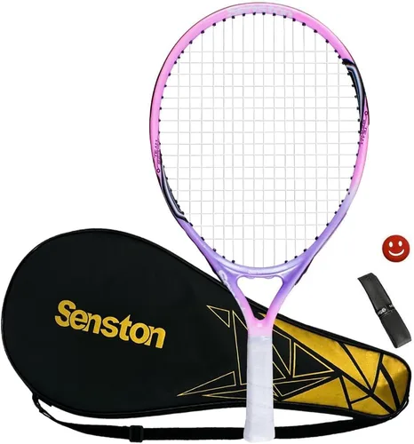 Miniatura 16 de Senston Raqueta de Tenis Junior para Niños de 19" 23" 25" para Niños Niñas Chicos Chicas Raquetas de Tenis con Funda de Raqueta Rosa