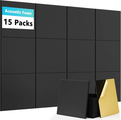 Miniatura 13 de Paquete de 4 paneles de espuma a prueba de sonido, almohadilla de espuma para caja de huevos de 48 x 24 x 2 pulgadas, paneles de pared insonorizados