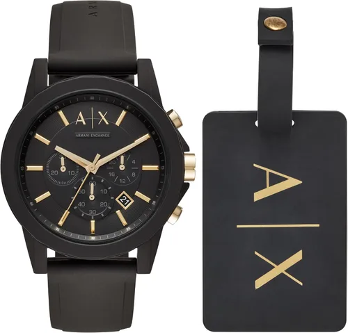 Miniatura 16 de Reloj cronógrafo Armani Exchange AX para hombre con correa de cuero, acero inoxidable o silicona