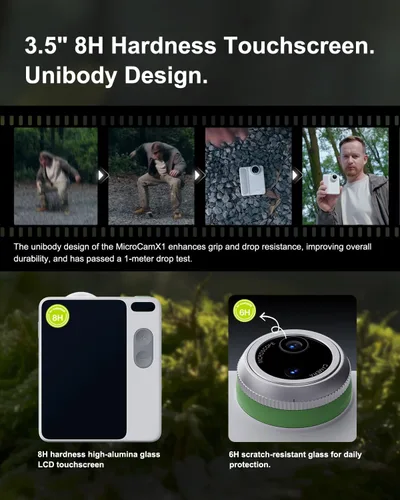 Miniatura 4 de MicroCam X1 - Cámara digital 4K con microscopio 400X, imágenes 4K verdaderas, enfoque automático, pantalla táctil LCD de 3.5 pulgadas, cámaras