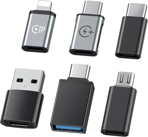 AWINLI - Adaptador USB C hembra a USB, tipo C a Android macho, adecuado para iPhone hembra a tipo C macho, adecuado para iPhone 14, 13, 15 ProMax,