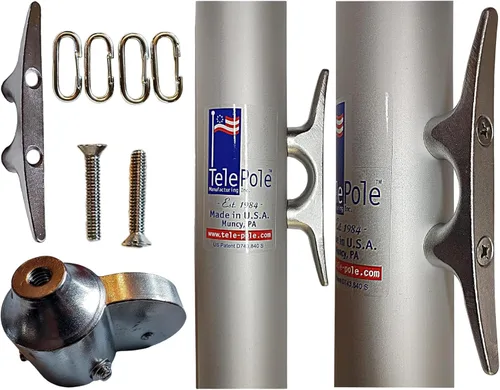 Miniatura 2 de Manufacturing Inc Mástil seccional de aluminio 7000-T8, diámetro de tubo de 2.75 pulgadas y aluminio de calibre 10, fabricado en los Estados Unidos