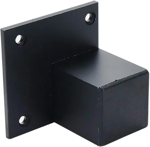Miniatura 4 de Wealrit 4 patas de metal para muebles, patas de gabinete de tubo cuadrado de 2 pulgadas de alto, patas de soporte de mesa, patas de nivelación