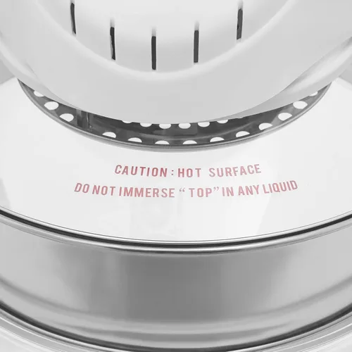 Miniatura 5 de Freidora de aire de vidrio, freidora de aire turbo de 17.96 cuartos de galón con botones de control, control de temperatura y tiempo, freidora