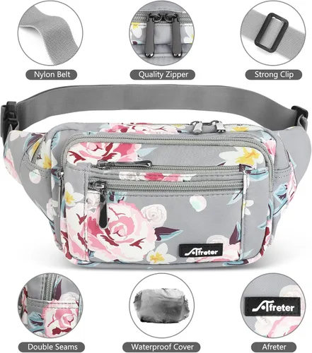 Miniatura 4 de Riñonera para hombres y mujeres, con correa ajustable para entrenamiento al aire libre, viajes, casual, correr, senderismo, ciclismo