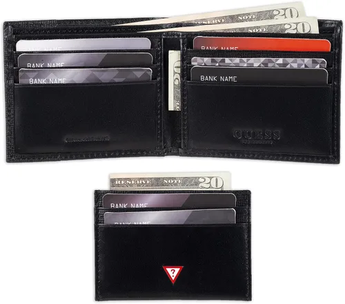 Miniatura 4 de GUESS Juego de cartera RFID para hombre con plegable delgado y tarjetero