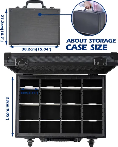 Miniatura 2 de D DACCKIT Top Loaders - Caja de almacenamiento – Estuche rígido para 3 x 4 pulgadas, 35 puntos para tarjetas comerciales y tarjetas deportivas