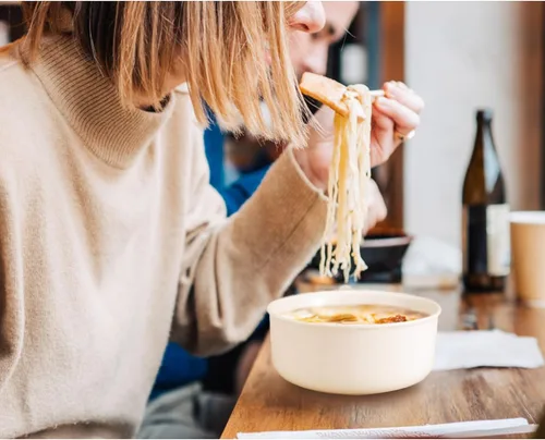 Miniatura 4 de HIC Kitchen Crocks de sopa de cebolla francesa con asas y tapas, cerámica de cerámica, marrón, 14 onzas, juego de 4