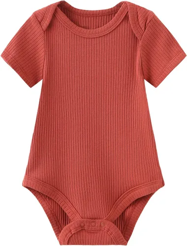 Miniatura 23 de Body de manga corta para bebé recién nacido, ropa de algodón de una pieza, 5 unidades, 0-12 meses