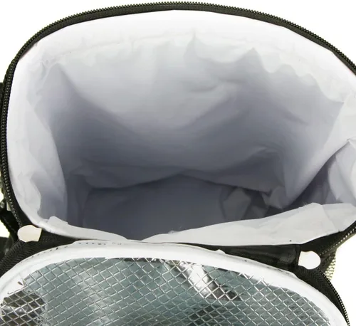 Miniatura 3 de Intech Enfriador de bolsas de golf y organizador de accesorios, portátil con aislamiento de 10 latas de cara suave, cabe en un carrito de golf, Rojo