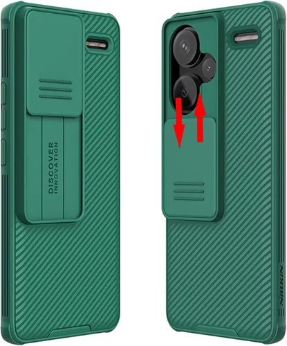 Miniatura 9 de Funda compatible con Xiaomi Redmi Note 13 Pro Plus, cubierta deslizante para lente de cámara, protección de privacidad, parte trasera de Azul