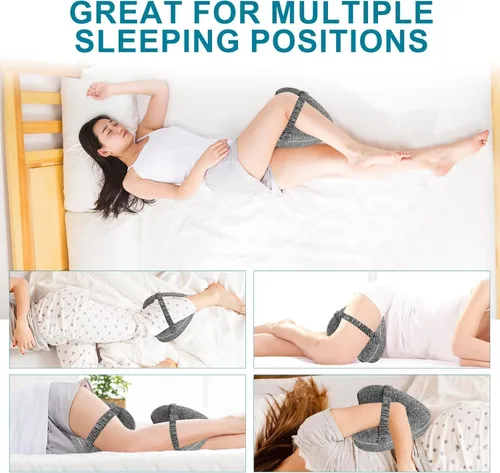 Miniatura 8 de Almohada de rodilla para personas que duermen de lado, dolor de cadera, almohada entre las piernas para dormir de lado, apoyo para aliviar el dolor