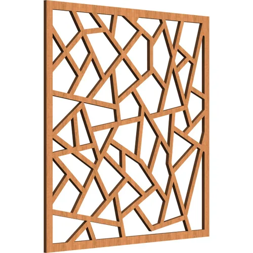 Miniatura 12 de 7 3/8 pulgadas de ancho x 7 3/8 pulgadas de alto x 3/8 pulgadas de alto, paneles de pared de madera con calado decorativo extra pequeño de Venecia