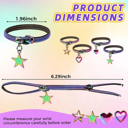 Miniatura 4 de 4 pulseras antiestrés con cremallera para autismo, TDAH y ansiedad, herramientas sensoriales de mano para aliviar el estrés para adolescentes