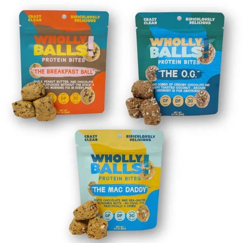 Miniatura 11 de Wholly Balls Protein Bites - Bocadillo saludable a base de plantas - Bolas energéticas altas en proteínas, bajas en azúcar, sin gluten