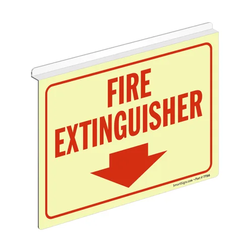 Miniatura 14 de SmartSign Letrero de proyección en forma de V de dos caras con flecha hacia abajo, 18 x 4 pulgadas, 120 mil de grosor acrílico pulido que brilla