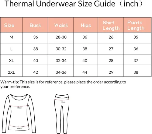 Miniatura 7 de American Trends Conjunto de ropa interior térmica para mujer, ropa interior larga con forro polar, parte superior e inferior, conjuntos térmicos