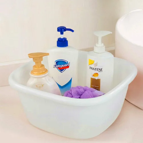Miniatura 5 de Bandeja cuadrada de plástico, lavabo, 16 cuartos de galón, 3 paquetes