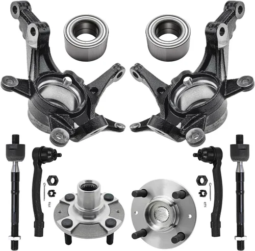 Miniatura 31 de Detroit Axle - Conjunto de manguetas de dirección delanteras de 2 piezas para Hyundai Accent 06-11, 2 manguetas de dirección y conjunto de buje