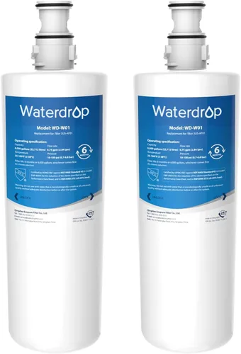 Waterdrop 3US-AF01 Filtro de agua para fregadero, repuesto para Filtrete Standard 3US-AF01, 3US-AS01, Aqua-Pure AP Easy C-CS-FF, Whirlpool WHCF-SRC,