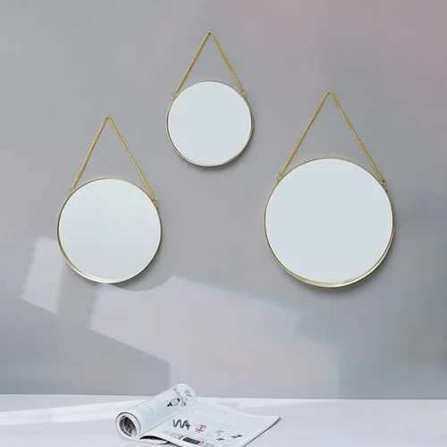 Miniatura 5 de Uonlytech Imágenes de estilo nórdico del espejo montado en la pared del maquillaje de la decoración del espejo para la vanidad