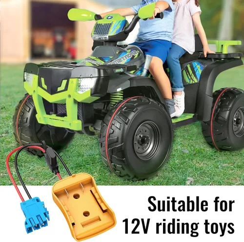 Miniatura 6 de Azocek para Adaptador de Rueda Eléctrica Compatible con Batería Dewalt de 20V con Arnés de Cable Conector Compatible con Coche Infantil Peg-Perego