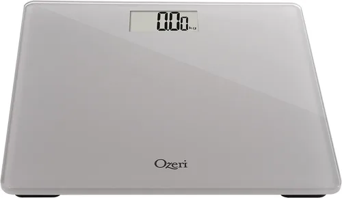 Miniatura 5 de Ozeri Báscula de baño de precisión, 440 libras 440.9lbs, en vidrio templado, con tecnología de sensor de 1.76oz, 0.1 libras 0.1lbs y tara