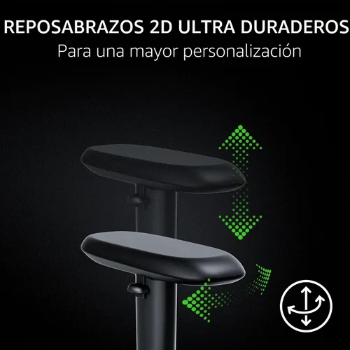 Miniatura 7 de Razer Iskur V2 X NewGen - Silla ergonómica para juegos, soporte lumbar integrado, piel EPU Cooltouch Gen-2, base de asiento ultra ancha, reclinable