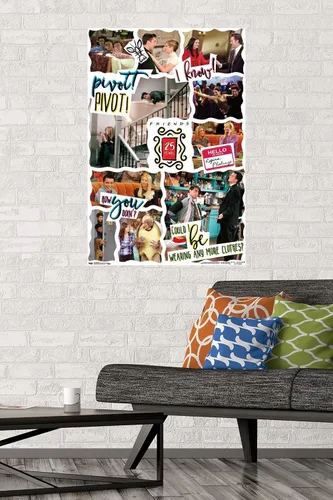 Miniatura 2 de Trends International Friends - 25th Wall Poster, 14.725" x 22.375", Barnwood Framed Version