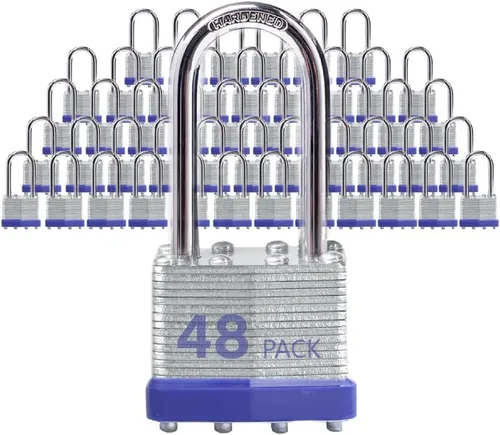 Candados con cerradura para exteriores, cerradura de llave, candados con la misma llave, candados con llave de acero laminado con grillete largo,