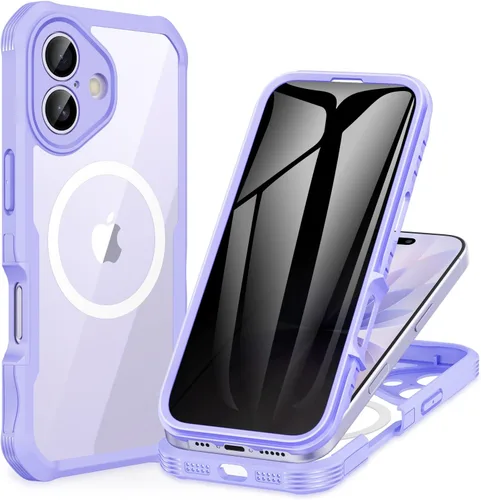 Miniatura 107 de CENHUFO Funda de privacidad para iPhone 11 Pro, funda de cuerpo completo con protector de pantalla de privacidad de vidrio templado 9H integrado