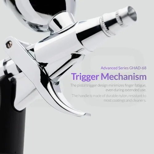 Miniatura 3 de Gaahleri - Kit de aerógrafo, pistola de aerógrafo de acción dual y alimentación por gravedad, agujas de 0.38 y 0.5mm, taza de fluido de 1/2 y 1/4