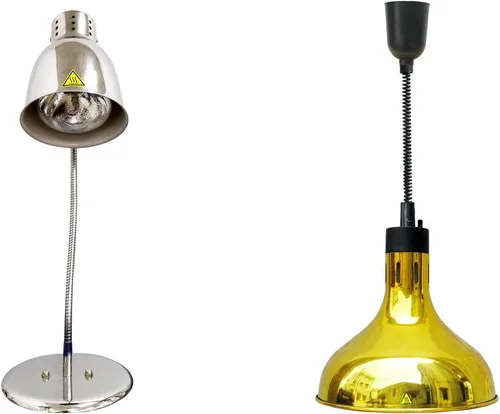 Lámpara comercial de calor de alimentos con bombilla, lámparas de calentamiento de alimentos fritos, luces calientes para bufé, bar, fiestas,