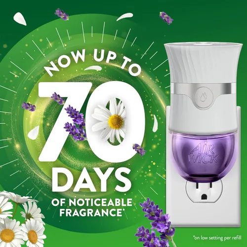 Miniatura 2 de Air Wick Plug-In - Recambios de aceite perfumado, 4 unidades, lavanda y manzanilla, ambientador, aceites esenciales, ecológicos