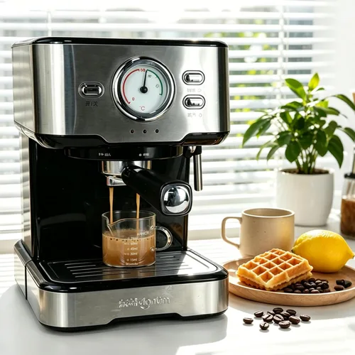 Miniatura 2 de BCnmviku Paquete de 2 Tazas Medidoras de Vidrio para Espresso Jarra Triple Taza de Leche 75ML Tazas de Espresso con Asa Vaso de Chupito con Boca