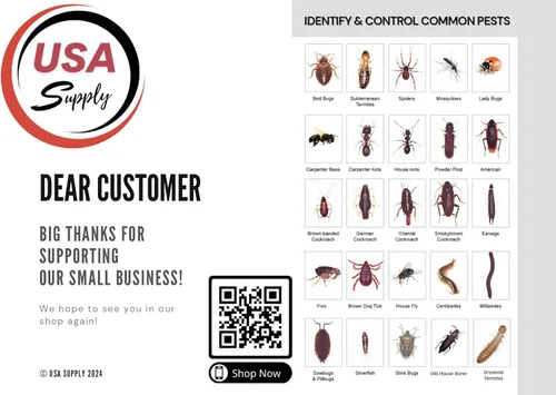 Miniatura 4 de Onslaught Fastcap MGK 8 oz con guantes USA Supply Premium – Insecticida de araña y escorpión Tarjeta de identificación de plagas USA Supply