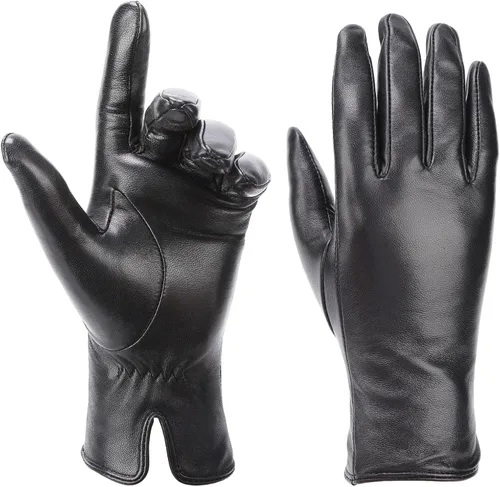 Miniatura 7 de MaxW Women's Sheepskin Leather Gloves for Winter Touchscreen Warm Gloves for Cold Weather