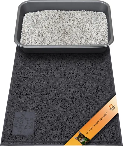 Miniatura 17 de Neater Pets Neater Mat Tapete de arena para gatos, grueso y duradero para caja de arena, almohadilla de trampero atrapa el desorden para proteger