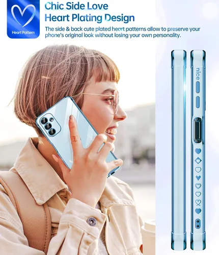 Miniatura 5 de LeYi Funda para Samsung A13 5G con protección estética completa de lente de cámara + [2 piezas] protector de pantalla de vidrio templado, carcasa