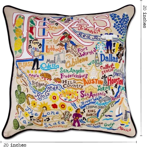 Miniatura 5 de Catstudio Almohada decorativa bordada a mano de Texas