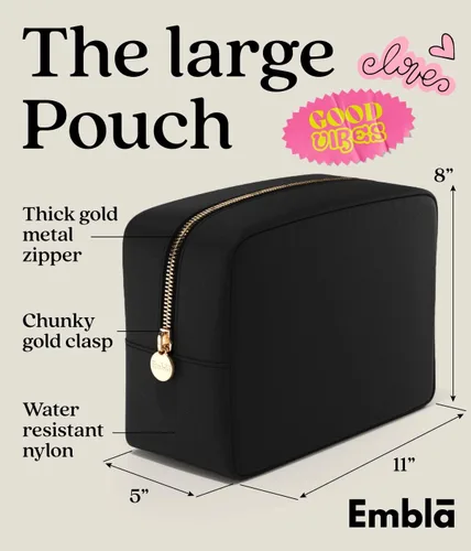 Miniatura 2 de Bolsa de maquillaje Embla Bolsa de aseo de viaje, Negro, L, Large