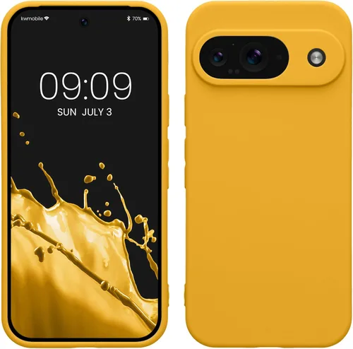 Miniatura 163 de kwmobile Funda compatible con Google Pixel 9 Pro - Funda protectora delgada de TPU para teléfono - Acabado mate suave - Negro mate