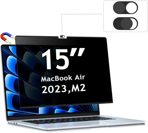 Miniatura 11 de ZOEGAA Pantalla de privacidad para MacBook Pro de 13 pulgadas (2012-2015), protector de pantalla de privacidad magnético extraíble anti luz azul