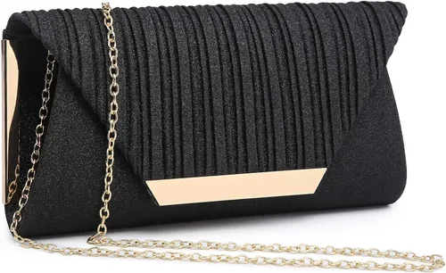 Miniatura 22 de Dasein - Bolsos de mano para mujer, para bodas, carteras para fiestas, bolsos de mano tipo clutch para cócteles, graduación, formales con strass