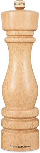 Cole & Mason London - Molinillo de especias recargable, accesorio de cocina y hogar, molinillo de pimienta negra de mesa, molinillo de pimienta con
