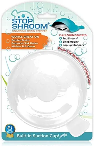Miniatura 11 de StopShroom STBLU232 Tapón Universal Cubierta para Desagües de Bañera, Baño y Cocina, Aguamarina Aqua